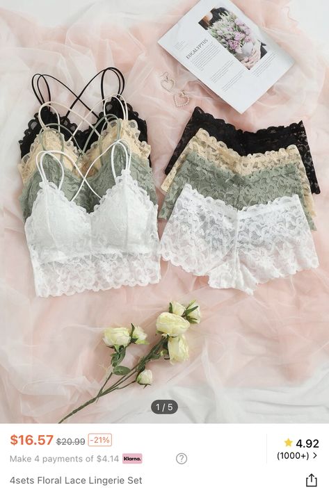 Innerwear For Women, Lace Bra And Under Set, Bra And Under Set, Look Legging, Women Bras, White Lace Bra, Cute Pajama Sets, Women Bra, Fashion Top Outfits