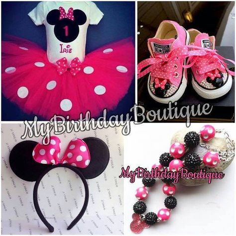 Minnie Mouse Converse, Birthday Shoes, Minnie Mouse Birthday Outfit, Minnie Mouse First Birthday, Minnie Mouse Tutu, Minnie Mouse 1st Birthday, 3 Birthday, Minnie Mouse Theme, First Birthday Outfit