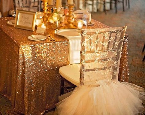 Rustic wedding Gauze runner COLOR SWATCHES Cheesecloth table | Etsy Gold Sequin Tablecloth, Sweet 17, Sequin Tablecloth, Chair Decor, Wedding Chairs, Sweetheart Table, Future Wedding Ideas, Gold Sequins, Secret Wedding