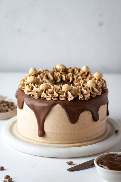 Coffee Cake Decoration, Orange Layer Cake, Chocolate Layer Cake Recipe, Coffee Icing, Mocha Cake, Coffee Buttercream, Baked Good, Instagram Coffee, Delicious Cake Recipes