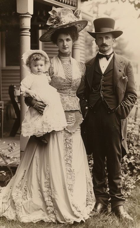 1890s Photographs, 1890 Photos, Family Photo Reference, 1850s Aesthetic, Black And White Old Photos, Victorian Family Portrait, 1910s Aesthetic, 1800s Photos, 1900s Photos