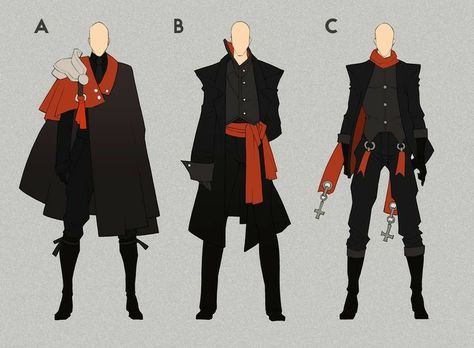 Vampire Outfit, Vampire Clothes, Male Characters, Drawing Anime Clothes, Fashion Design Drawings, Drawing Clothes, Fantasy Clothing, Fantasy Fashion, Character Outfits