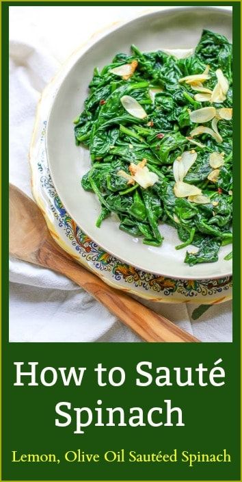 Sauté Spinach, Easy Spinach Recipes, Spinach Side, Alkaline Meals, Cooked Spinach, Healthy Greens, Recipes Potato, Easy Vegetable, Recipes Soup