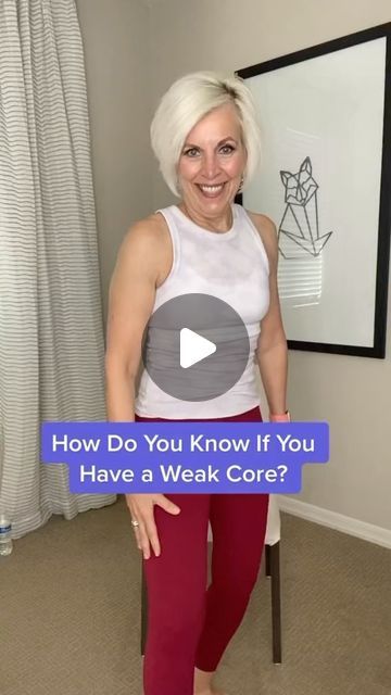 132K views · 7K likes | Cheri Mind Body Exercise on Instagram: "How do you know if you have a weak core?  In this video I will give you 4 poses to help strengthen your core. 👌😉👍" Weak Core, Core Strengthening Exercises, 4 Poses, Strengthen Your Core, Body Exercise, Developing Healthy Habits, Chair Exercises, Strengthen Core, Chair Yoga