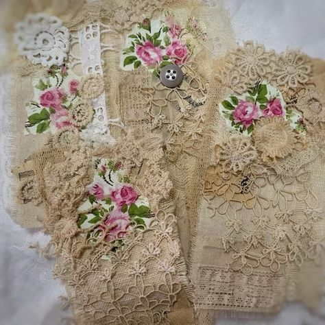 FashionRaks - Etsy Journal Clusters, Shabby Chic Tags, Shabby Chic Aesthetic, Tassels Tutorials, Witch Doll, Fabric Journals, Lace Button, Journals Notebooks, Handmade Valentine