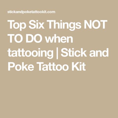 Top Six Things NOT TO DO when tattooing | Stick and Poke Tattoo Kit Poke Stick Tattoo, Beginner Stick And Poke Tattoo, Stick Poke Tattoo Ideas, How To Do A Stick And Poke, How To Do Stick And Poke Tattoos, How To Do A Stick And Poke Tattoo Diy, Pisces Finger Tattoo, How To Stick And Poke Tattoo, Poke And Stick Tattoo Ideas