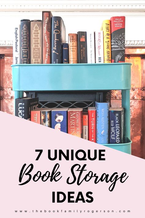 Unique Book Storage, Small Space Book Storage, Bedroom Book Storage, Diy Books Organizer, Ways To Display Books, Teen Bookshelf, Small Home Library Ideas, Book Storage Ideas, Notebook Storage