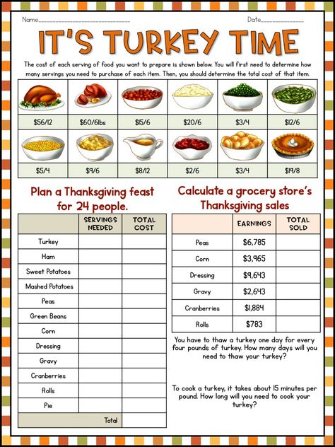 Thanksgiving Math Activities - Ashleigh's Education Journey Fall Homeschool Activities 3rd Grade, November Activities For 3rd Grade, November Middle School Activities, Thanksgiving Games For 1st Grade, Third Grade Fall Activities, 3rd Grade November Activities, Homeschool November Activities, Thanksgiving Math 4th Grade, Thanksgiving Math Activities 4th Grade