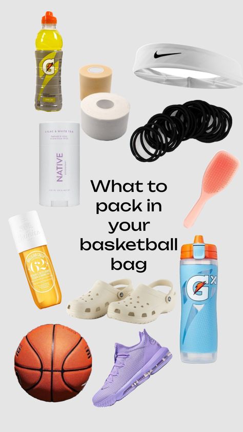 #basketball #whattopack What To Keep In Your Basketball Bag, What To Put In Your Basketball Bag, What To Pack In Basketball Bag, What To Pack For Basketball Practice, Basketball Necessities, Basketball Bag Checklist, Basketball Bag Essentials, Basketball Mom Bag Essentials, What’s In My Basketball Bag