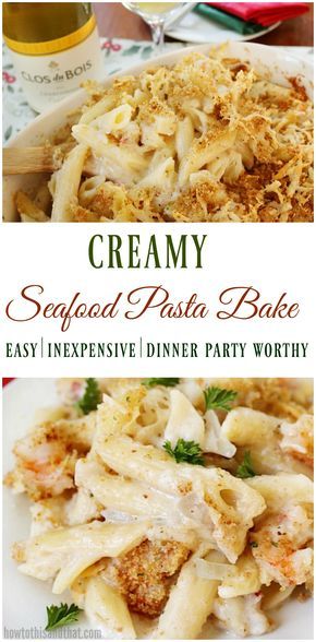 Creamy Seafood Pasta Bake- A Family Holiday Tradition Sea Food Casserole Recipes, Seafood Pasta Dishes Recipes, Baked Seafood Pasta, Seafood Pasta Bake Recipes, Seafood Pasta Casserole Recipes, Seafood Bake Recipes, Seafood Casserole Recipes Baked, Fish Pasta Recipes, Mixed Seafood Pasta