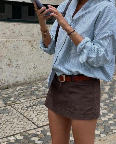 Long Tan Skirt Outfit, Fashionable Outfits Summer, Adrette Outfits, Chique Outfits, Mode Inspo, Looks Style, Mode Inspiration, Looks Vintage, Spring Summer Outfits