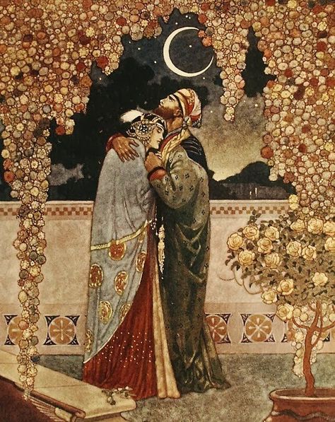 Ah Love! could you and I with Fate conspire   To grasp this sorry Scheme of Things entire,     Would not we shatter it to bits–and then  ... Omar Khayyam, Edmund Dulac, Character Design Cartoon, 동화 삽화, Drawing Hands, Blond Amsterdam, Fairytale Illustration, Arte Inspo, Fairytale Art