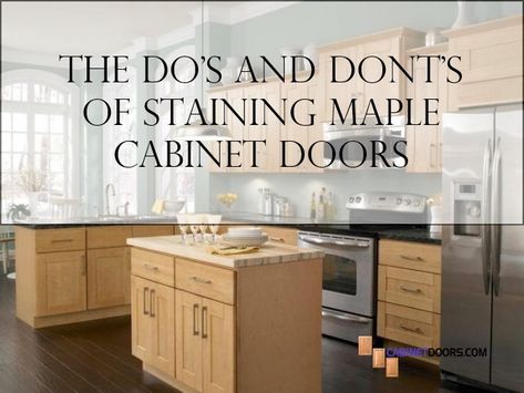 Kitchen Cabinet Restaining, Light Stained Maple Cabinets, Restain Maple Kitchen Cabinets, Lighten Maple Cabinets, Maple Stained Cabinets, Gel Stain Maple Kitchen Cabinets, Restaining Kitchen Cabinets Maple, Stain For Maple Cabinets, Refinish Maple Cabinets