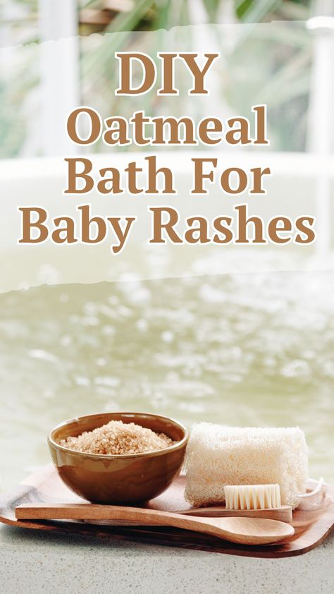 DIY Healing Oatmeal Bath For Diaper Rash Recipe Homemade Oatmeal Bath For Rash, Oatmeal Bath For Rash Baby, Oatmeal Bath For Rash, Diy Diaper Rash Cream, Diy Oatmeal Bath, Baby Oatmeal Bath, Natural Diaper Rash Remedies, Diaper Rash Cream Recipe, Skin Rash On Face