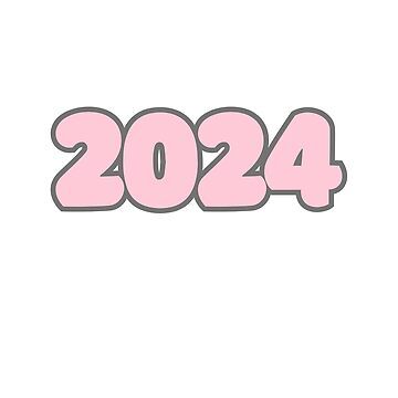 "2024 Year Aesthetic" Sticker for Sale by sarati | Redbubble 2024 Stickers Aesthetic, 2025 Logo Aesthetic, 2024 Logo Aesthetic, 2024 Year Logo, 2024 Aesthetic Logo, 2025 Logo, Nurse Drawing, Year Aesthetic, Realistic Eye Drawing