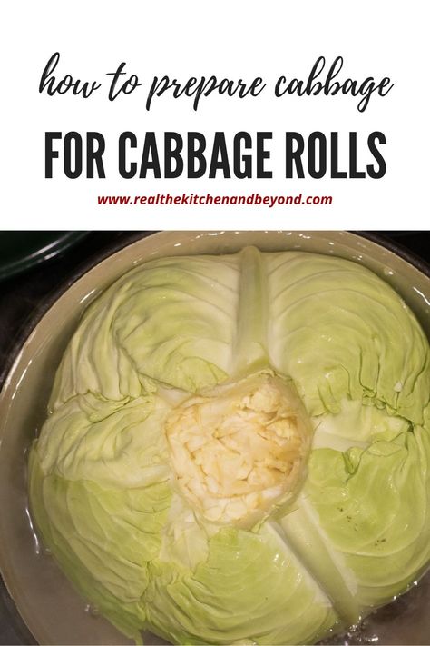 Easy steps for how to prepare cabbage for cabbage rolls - from how to choose the perfect cabbage to how to core cabbage and how to boil it. How To Cook Cabbage For Cabbage Rolls, How To Prepare Cabbage For Cabbage Rolls, How To Steam Cabbage For Cabbage Rolls, Boiling Cabbage For Cabbage Rolls, How To Core Cabbage, How To Roll Cabbage Rolls, How To Clean Cabbage, Stuff Cabbage Rolls Recipes Easy, Ukranian Cabbage Rolls