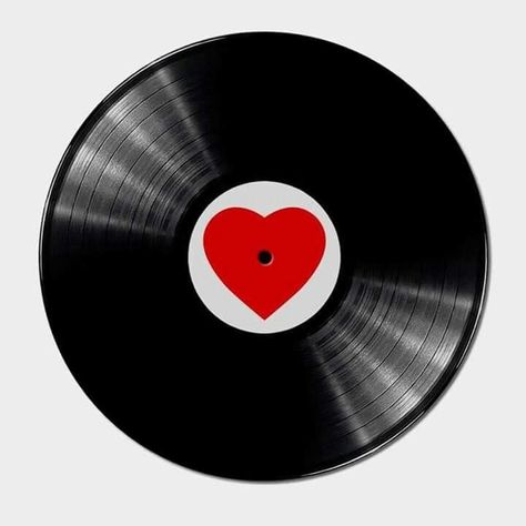 I <3 Music Round Pfp, Round Widget, Corazon Pfp, Heart Record, Record Icon, Circle Poster, Circle Collage, Circle Painting, Scrapbook Printing