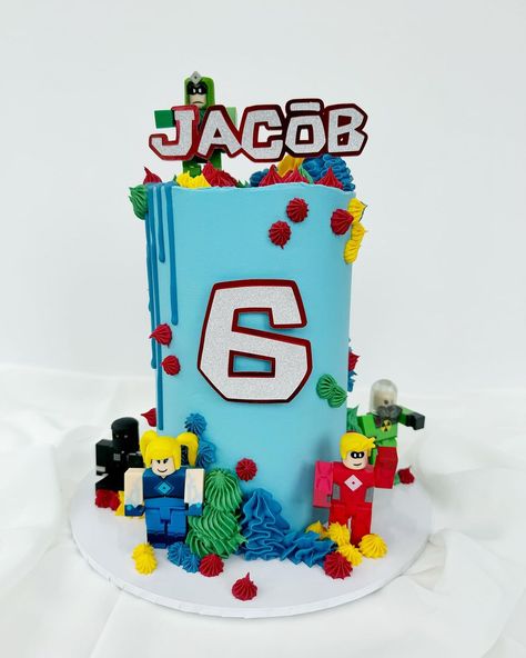 The Cake Studio | Roblox 🎮 #robloxcake #roblox #buttercream #buttercreamcake #cakeinspo #celebrationcake #cakedesign #cakesbae #colourmillmade #colourmillpow... | Instagram Roblox Birthday Cake, Roblox Cake, Cake Studio, Childrens Wall Art, Buttercream Cake, Celebration Cakes, Birthday Cakes, Butter Cream, Birthday Cake