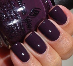 Plum Nails, Purple Nail, Nail Colours, Colorful Nail Designs, Uv Gel Nails, Fall Nail Colors, Tip Nails, China Glaze, Nail It