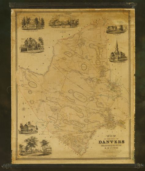 Essex County, Boston Public Library, Washington Street, Antique Map, The Map, Very Rare, Massachusetts, Wonder, Map