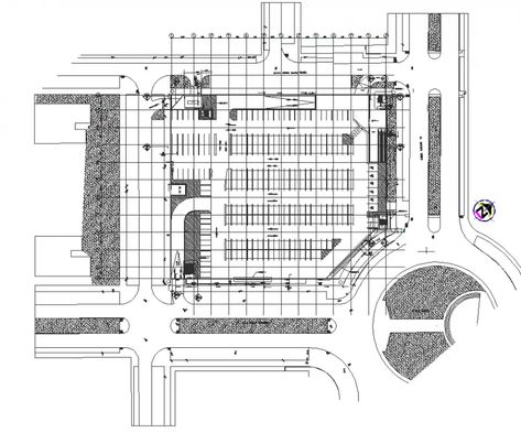 Blue print of hyper market drawing in dwg AutoCAD file. Market Drawing, Hyper Market, Drawing Block, Autocad Drawing, Detailed Drawings, Dream House Plans, Blue Print, Autocad, In Design