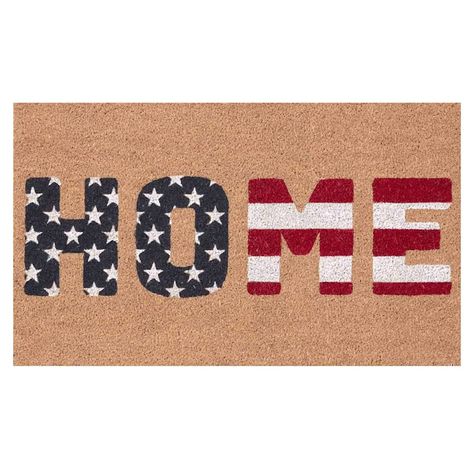 Patriotic Home Stars & Stripes … curated on LTK Patriotic Bathroom, Outdoor Lighting Patio, Coir Mat, Outdoor Patio Lights, Printed Throw Pillows, Usa Flag, Fourth Of July, Patio Furniture, Outdoor Lighting