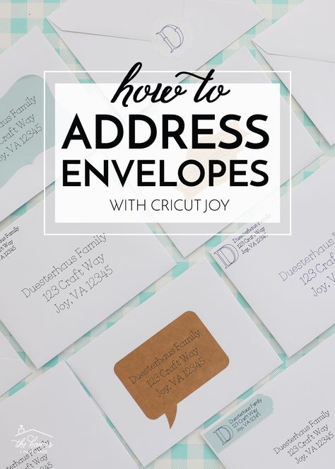 How to Address Envelopes with Cricut Make Labels With Cricut, How To Address Envelopes, Labels With Cricut, Circuit Joy, Make Labels, Address Envelopes, Label Shapes, Fine Point Pens, Diy Labels