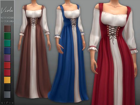 - New mesh Found in TSR Category 'Sims 4 Female Everyday' Sims 4 Cc Viking Clothes, Viking Cc Sims 4, Sims 4 Viking Cc, Sims4 Vampire, Sims 4 Princess Cc, Sims 4 Cc Medieval, S4cc Clothes, Sims Royal, Sims 4 Medieval