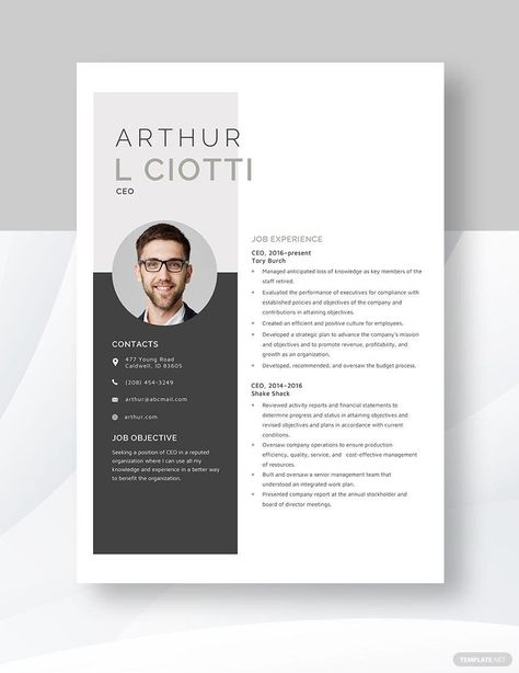 CEO Resume Template Ceo Message Layout Design, Ceo Resume, Ceo Design, Week Calendar, Company Mission, No Experience Jobs, Resume Template Word, Letter Template, Financial Statement