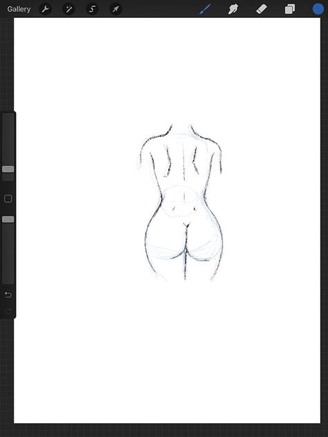 How To Draw A Butt Step By Step - How To Draw Dojo Drawing Bigger Women, Pencil Nude Sketch Art, Drawing Female Body Tutorial, Women Body Outline Drawing Easy, How To Draw Woman Body Step By Step, How To Draw Butts, How To Sketch A Body Step By Step, How To Draw A Back, How To Draw A Female Body Step By Step