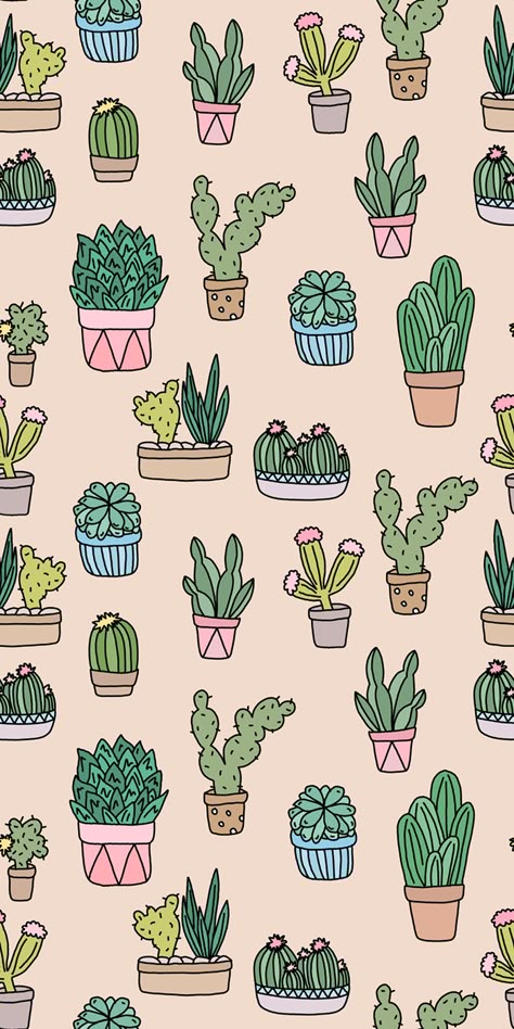 Aesthetic Cactus Wallpaper, Fabric Design Pattern, Aesthetic Cactus, Wonderful Wallpapers, Succulents Wallpaper, Adorable Aesthetic, Cactus Wallpaper, Wallpaper Whatsapp, Board Background