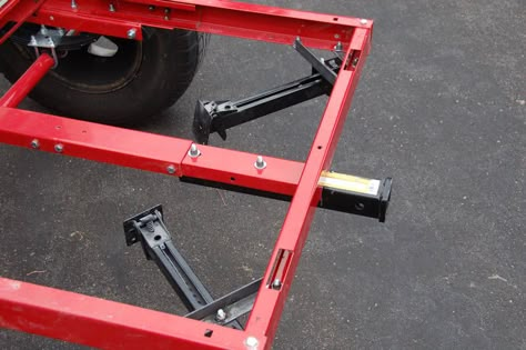 What are you using for stabilizers/levelers on your trailer with a RTT? - Expedition Portal Camping Gear Trailer, Trailer Stabilizer, Diy Trailer, Jeep Trailer, Diy Camper Trailer, Cargo Trailer Camper, Kayak Trailer, Trailer Kits, Expedition Trailer