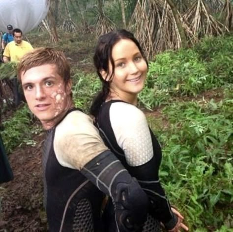 Katniss Peeta, Behind The Scene, The Hunger Games, The Hunger, The Scene, Hunger Games