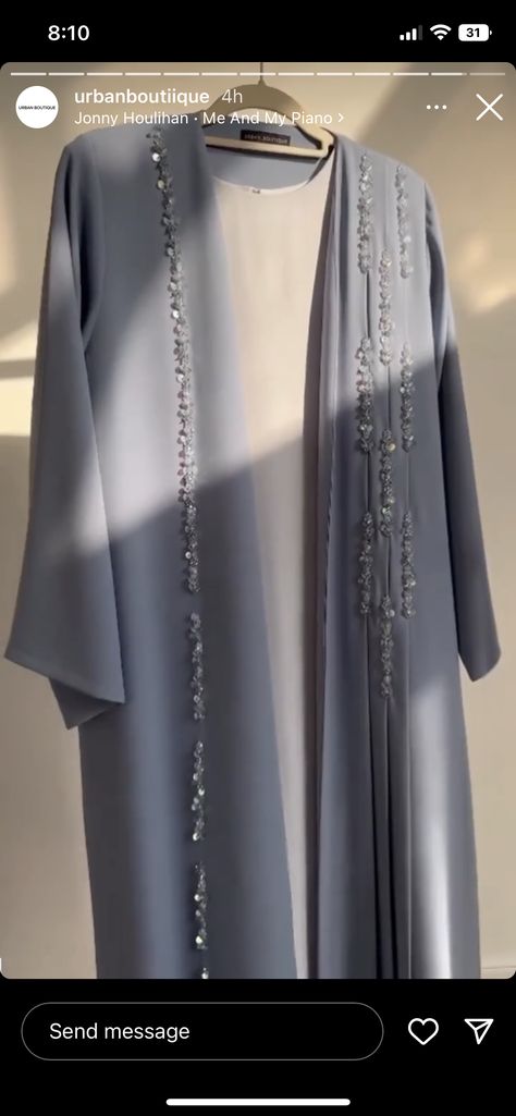 Abaya With Embroidery, Wedding Abaya Design, Abaya Designs Latest Dubai 2023, New Abaya Style Dubai, Abaya Style Dubai, Wedding Abayas, Abaya Look, Stylish Abaya Designs, Party Abaya