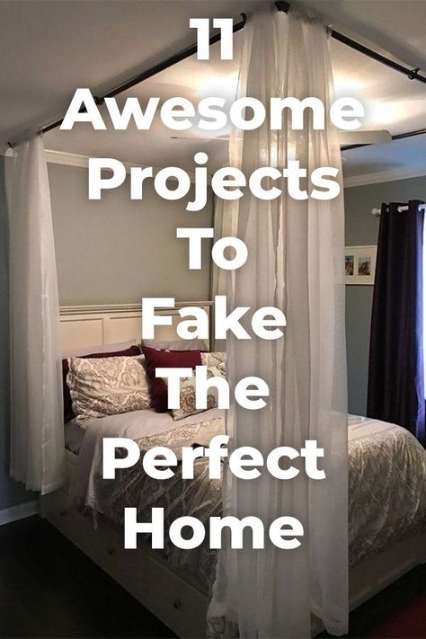 With these faux projects, you'll have a beautiful home in no time! Home Decor | DIY | Home Improvement Koti Diy, Grey Furniture Living Room, Cleaning Wood Floors, Farmhouse Side Table, Cute Dorm Rooms, Diy And Home Improvement, Canopy Bed, Decor Guide, Home Decor Diy