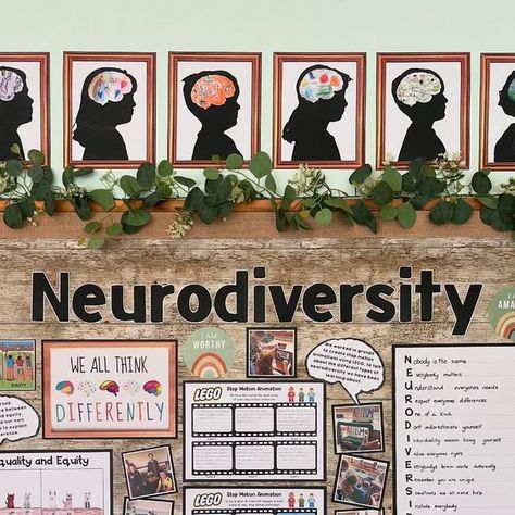 Neurodiversity School Display, Neurodiversity Display, Wall Displays, School Displays, My Class, Classroom Setting, Learning Disabilities, Classroom Walls, Classroom Displays