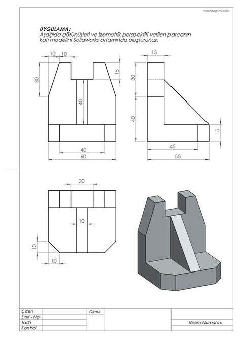 Isometric Sketch, Isometric Drawing Exercises, Autocad Isometric Drawing, Orthographic Projection, Orthographic Drawing, Mechanical Drawing, Solidworks Tutorial, Axonometric Drawing, Autocad Tutorial