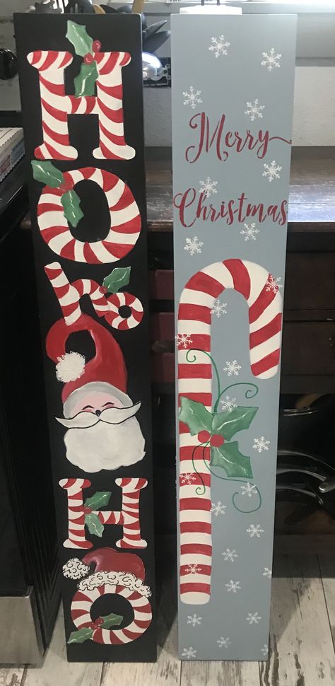 Porch Leaner Sign Diy, Leaner Boards, Christmas Ideas, Christmas Decor, Christmas Decorations, Christmas, Christmas Décor