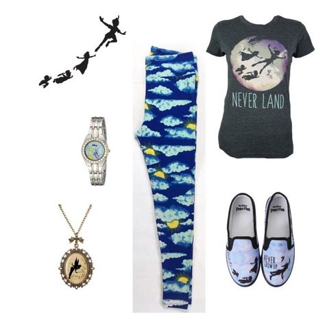 "Peter Pan inspired LuLaRoe Kayrana Leggings" by kayrana-nuzzolese on Polyvore featuring Disney and WALL Bounding Outfits, Family Disney Trip, Disneyland Outfits, Disney Leggings, Patterned Pants, Lula Roe, Disney Bounding, Disney Inspired Outfits, Disney Fashion