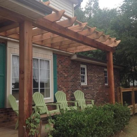 75 Craftsman Patio with a Pergola Ideas You'll Love - July, 2024 | Houzz Front Pergola Porch, Pergola Entryway Front Entry, Front Porch Pergola Entrance, Craftsman Patio, Front Porch Pergola, Patio Ideas Decor, Porch Pergola, Front Porch Steps, Industrial Scandinavian