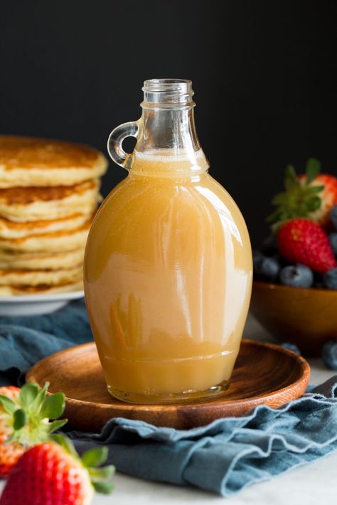 Butter Syrup Recipe, Filled Crepes, Buttermilk Syrup, French Toast Waffles, Homemade Pantry, Pancake Syrup, Homemade Buttermilk, Savory Crepes, Homemade Syrup