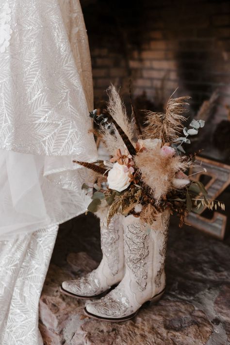 Western wedding boots