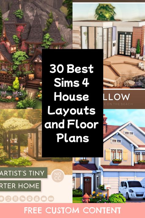 Create the perfect home for your Sims with stunning house layouts and floor plans designed to inspire your next build. Click for more inspiration! Beginner Sims 4 House Layout, Sims 4 Floorplan Modern, Sims 4 6 Bedroom House Floor Plan, Cute Sims 4 Houses Floor Plan, One Person House Layout, Sims 4 House Blueprints Floor Plans, Building Plans House Design, Sims 4 Cozy House Layout, 2 Bedroom House Plans Sims 4