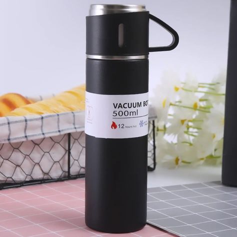 500ML Stainless Steel Vacuum Flask Gift Set Office Business Style Thermos Bottle Outdoor Hot Water Thermal Insulation Couple Cup Go Checkout at; https://mzgadgetory.shop/products/a-cup-of-multi-cover-gift-box-set-high-end-business-vehicle-tea-cup #multicovercups #covergift #giftset #endbusinessvehicle #Teacup #teabottels #Bottleoutdoorhotwater #couplecup #MZGADGETORY Good Evening Photos, Thermal Flask, Flask Gift, Business Style, Thermos Bottle, Vacuum Flask, Office Business, Shop Products, Thermal Insulation