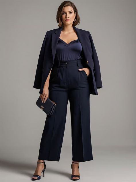 Plus Size Outfits Classy, Elegant Plus Size Outfits Classy, Outfit Classy Elegant, Elegant Plus Size Outfits, Midsize Outfit Ideas, Elegant Edgy, Midsize Outfit, Elegant Plus Size, Trendy Jumpsuit