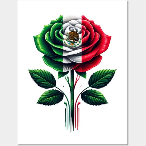 Mexico Flag Rose Mexican Independence Day Women Girls Kids -- Choose from our vast selection of art prints and posters to match with your desired size to make the perfect print or poster. Pick your favorite: Movies, TV Shows, Art, and so much more! Available in mini, small, medium, large, and extra-large depending on the design. For men, women, and children. Perfect for decoration. Mexico Flag Tattoo For Women, Mexico Flag Wallpapers, Mexican Flag Wallpaper, Mexican Flag Tattoos, Mexican Wallpaper, Mexico Wallpaper, Mexican Independence Day, Mexican Independence, Rose Flower Photos