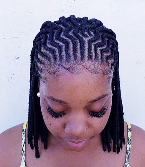 Wool Plaiting African Hair, Simple Cornrows For Natural Hair, Corn Roll Hair Styles, Brazilian Wool Hairstyles, Protective Styles For Natural Hair Short, Brazilian Wool, Cornrows Natural Hair, Cornrows Braids For Black Women, Bob Braids Hairstyles