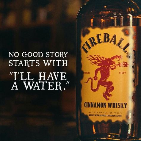 Fireball for the win! Happy Birthday Fireball, Fireball Quotes, Whiskey Meme, Fireball Mixed Drinks, Happy Birthday Whiskey, Bartender Humor, Fireball Recipes, Fireball Shot, Project Quotes