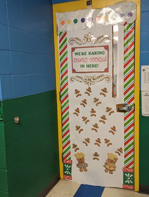 Gingerbread Classroom Door, Gingerbread Classroom, Smart Cookies, Cookies Gingerbread, Smart Cookie, Classroom Door, Holiday Decorations, Gingerbread, Holiday Decor