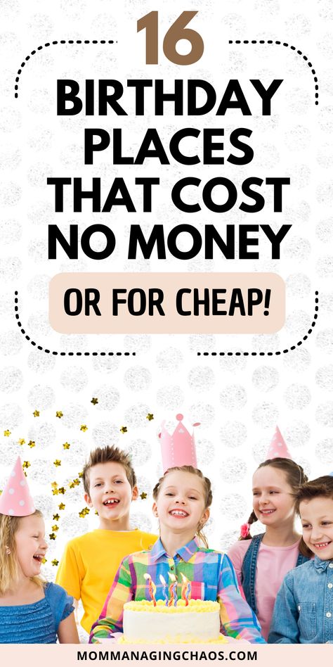 Birthday Party Ideas Not At Home, Birthday Budget Ideas, Cheap And Easy Birthday Party Ideas, 1st Birthday Party Venue Ideas, Where To Have Birthday Parties, Free Birthday Party Ideas, Places To Have Birthday Parties, Cheap Kids Party Ideas, Ideas For Birthday Party At Home